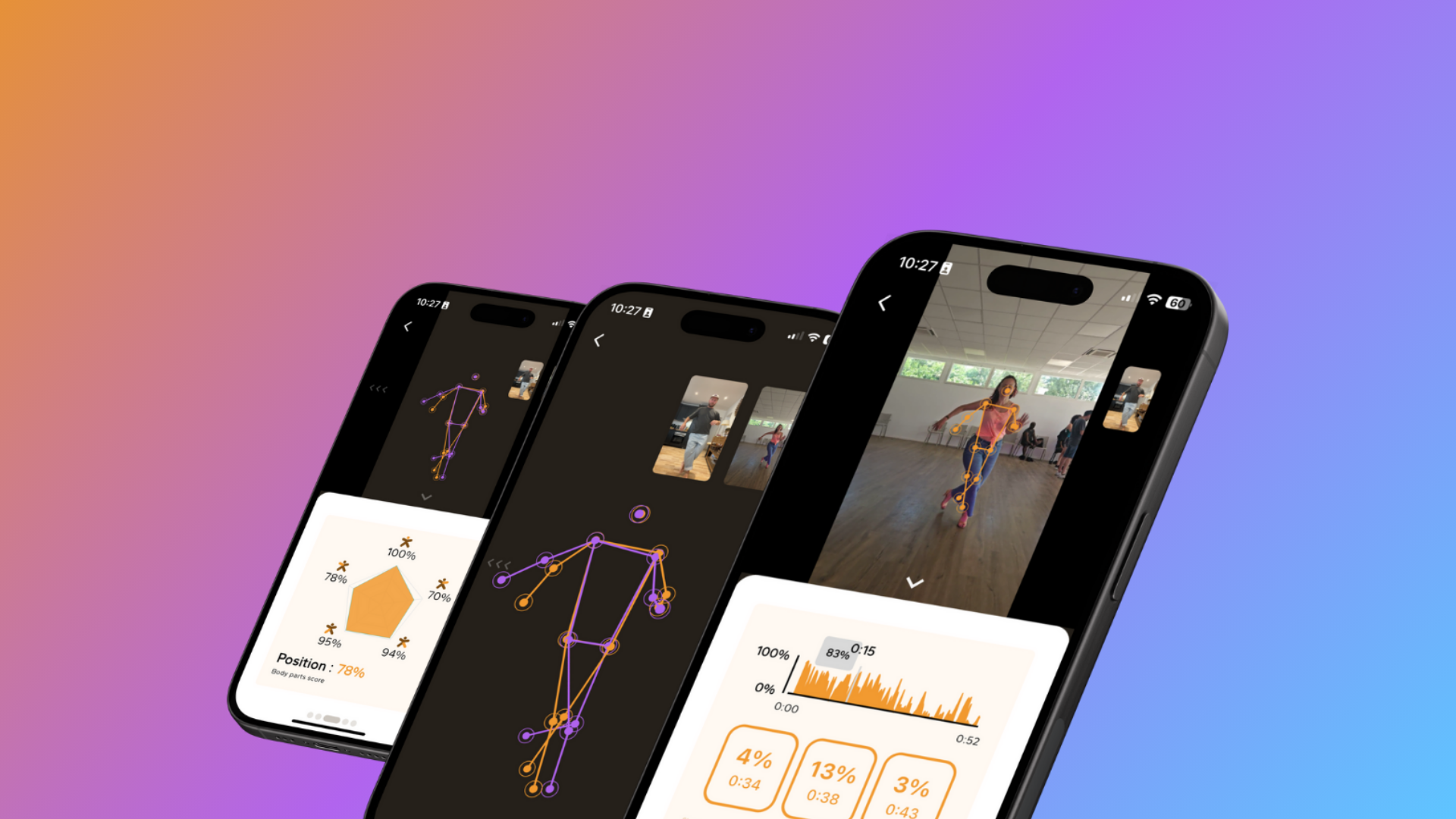 Placeholder : entraînement sur smartphone à partir d’une vidéo de cours DANC·R