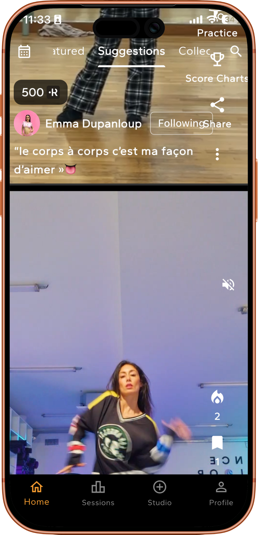 Explorer des vidéos de danse pour s'inspirer